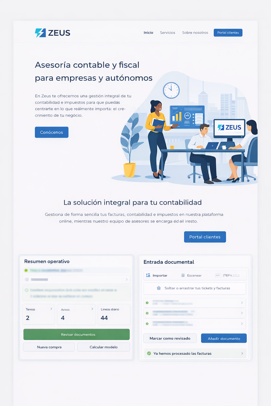 Presentación corporativa de Zeus y sus soluciones profesionales